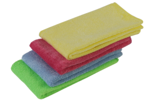 MİKROFİBER VE PARLAK MİKROFİBER TEMİZLİK BEZİ 40*40 PARLAK 20'Lİ PAKET