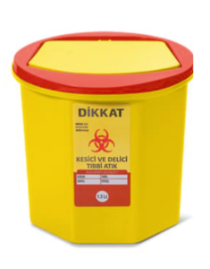 TIBBİ ATIK KOVASI 1,3LT