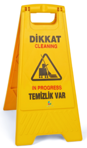 TEMİZLİK VAR LEVHASI PLASTİK