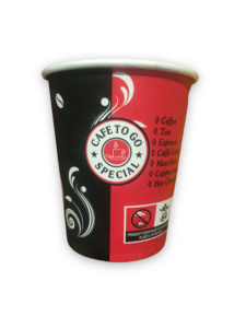 8 OZ KARTON BARDAK ( KIRMIZI SİYAH)